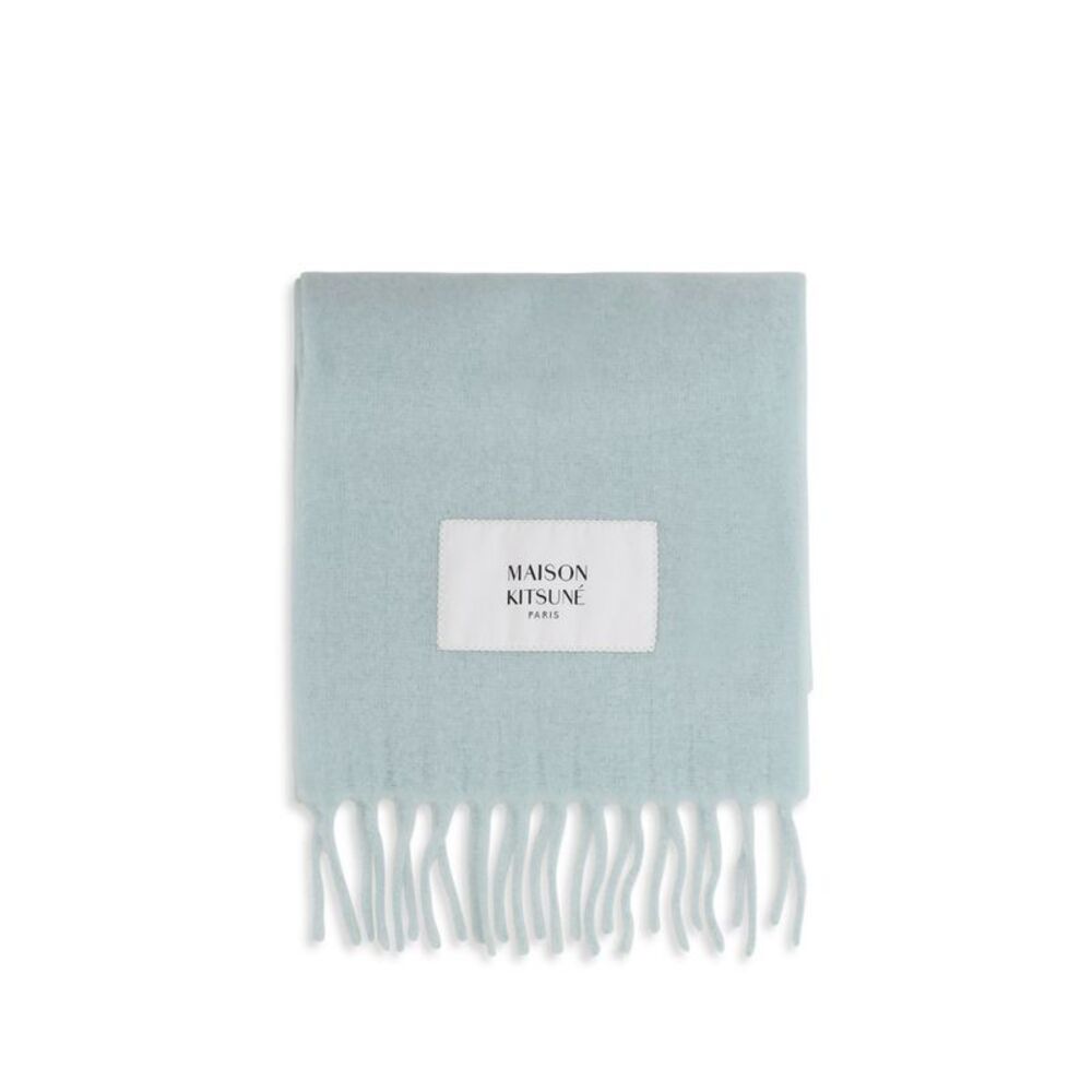 Maison Kitsuné Blue Polyamide Men's Scarf
